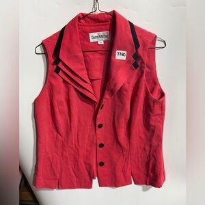 #3380-Danny & Nicole Hot Pink Sleeveless Dress Shell